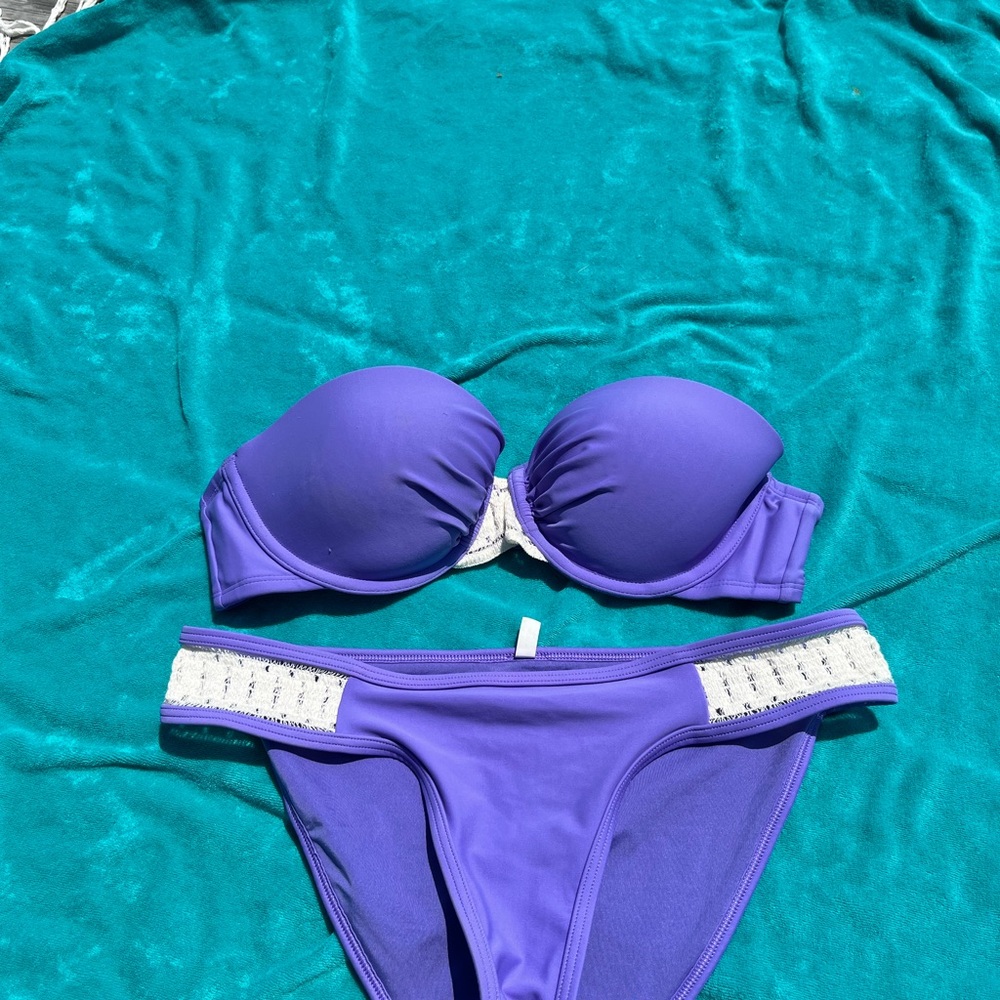 Aerie Vibrant Purple Bikini Set